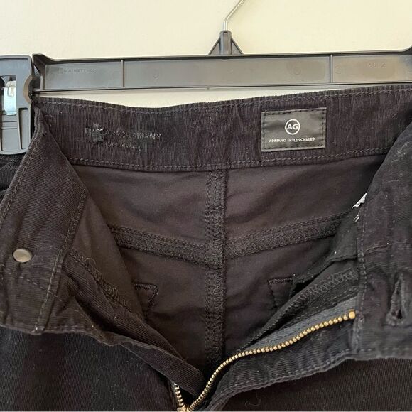 AG Adriano Goldschmied stretch skinny corduroy like pants in black, Sz 24 - Picture 3 of 3